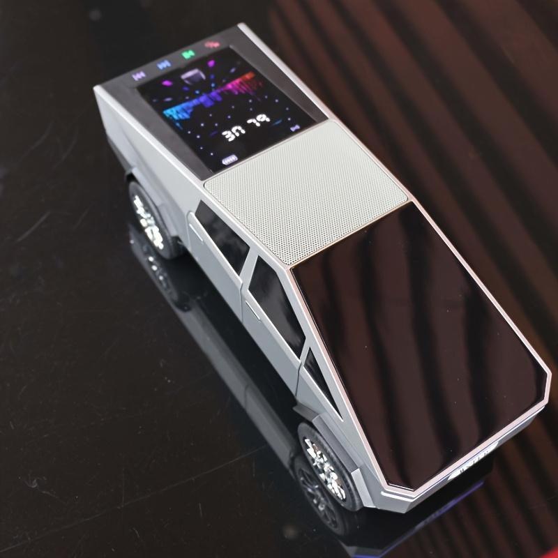 2026 personalized truck model speaker, dynamic color screen subwoofer wireless Bluetooth speaker, designed for car/truck/home/vehicle/party/outdoor model cars, suitable for various scenarios, Type-C interface, FM/TV tuner compatibility