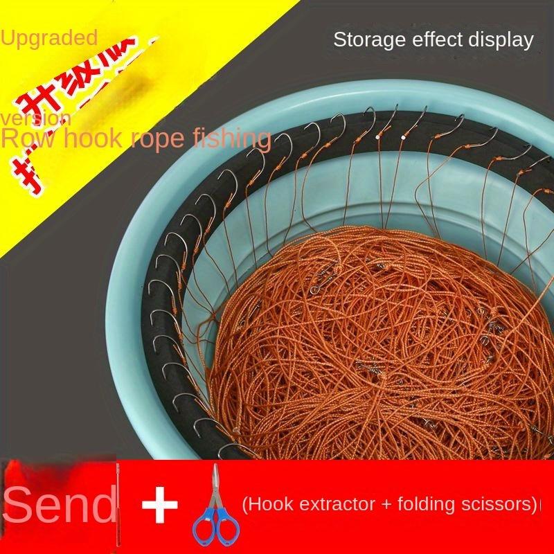 Fishing, fishing line hook, longline hook, string hook, longline fishing hook, complete set of line fishing hooks, 150 meters with 100 fishing hooks