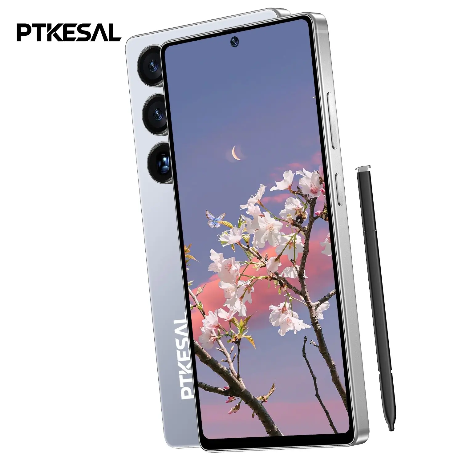 Ptkesal Dual Sim Smartphone, 6.75-Inch HD Screen, 6gb RAM + 128GB Storage, 8+20mp Dual Camera, 4100mah Battery, Octa-Core Cpu, Android 12.0, 4g Network