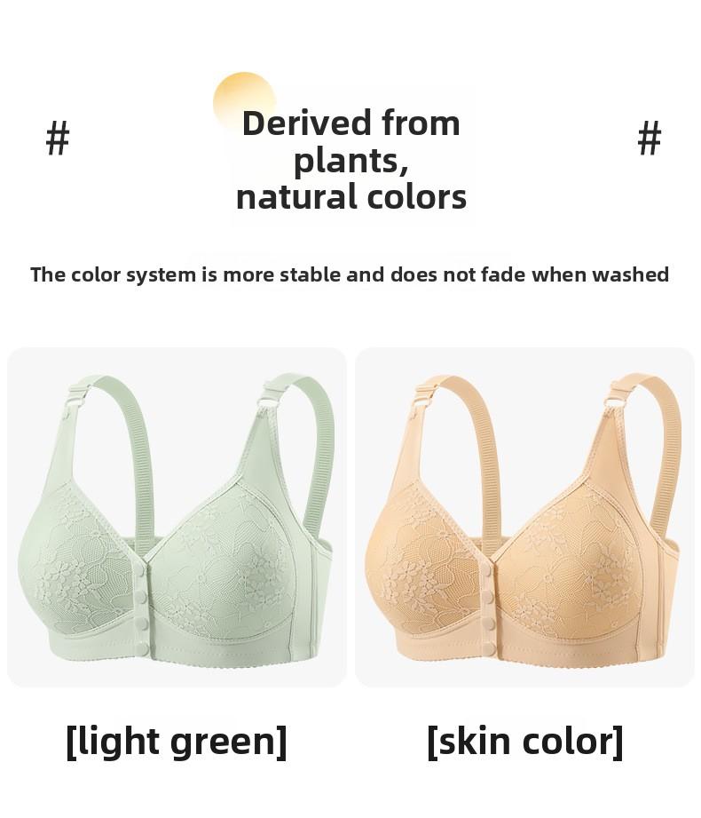 6 Pack Front Closure Bras for Women, Wire-Free Push Up Sports Bra with Removable Padding, No Dig Adjustable Straps, Seamless Full Coverage T-Shirt Bra, Comfortable Maternity Tank Top Style -RR