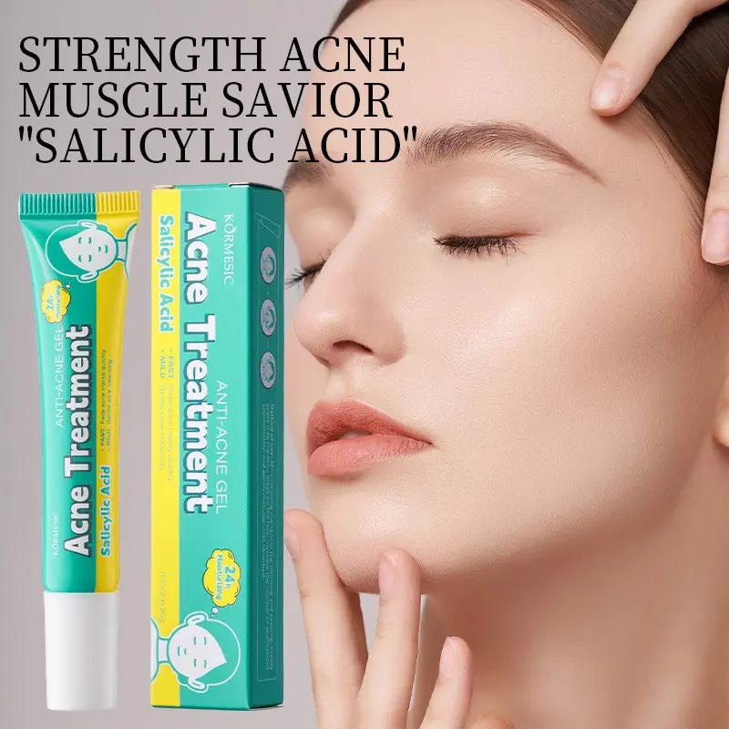 Salicylic Acid Acne Gel, Mild Formula, Fade Acne Marks, Refine Skin Texture, Oil Control, Gentle Pore Cleansing, Acne-Prone Skin Care