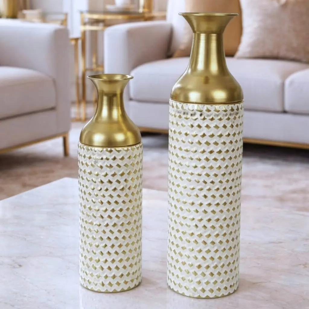 Gold, White
