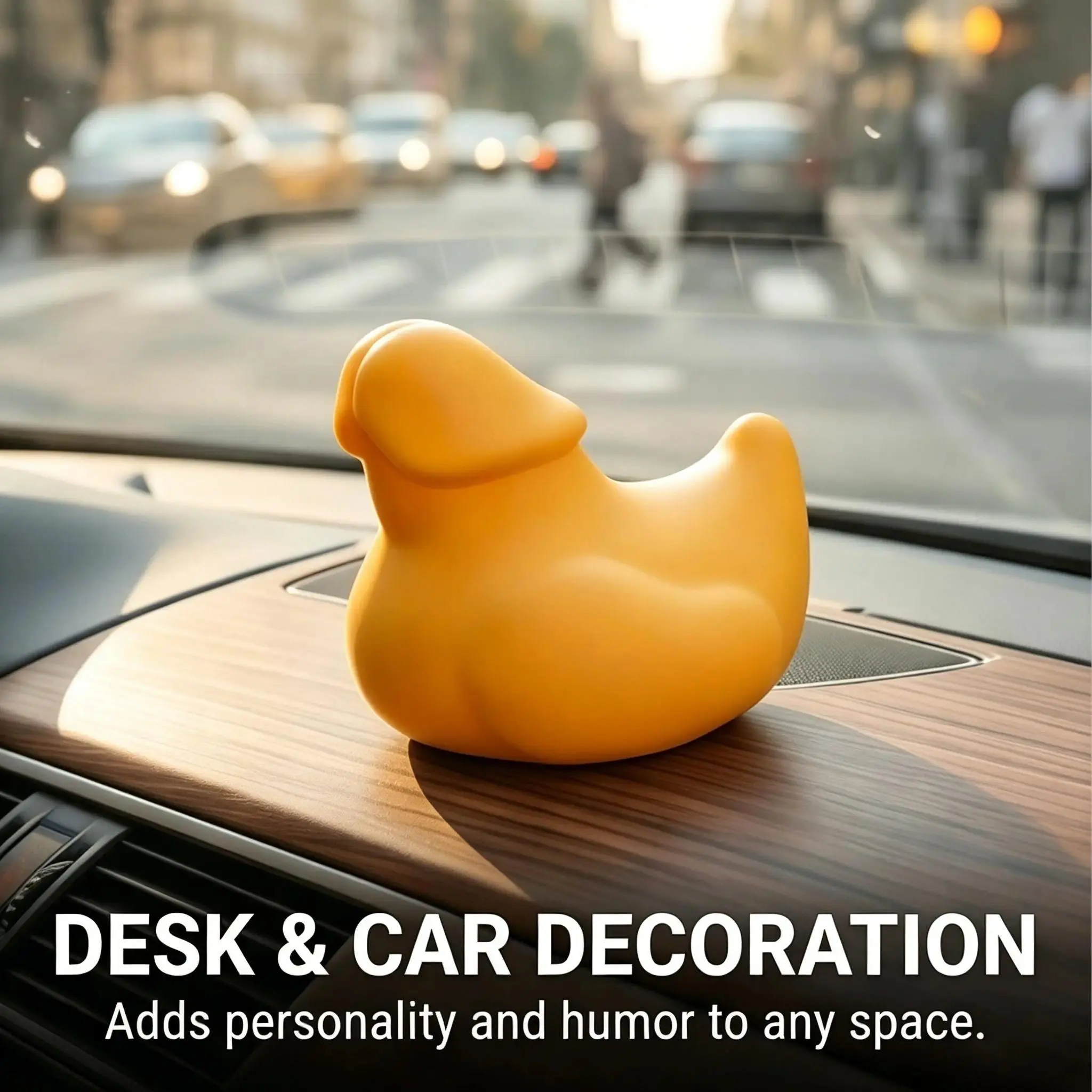 4 Pack Funny Mini Ducks Hilarious Gag Gifts Novelty Prank Toys Squeeze Quack Car Dashboard Accessories Office Desk Decor for 4x4 Enthusiasts
