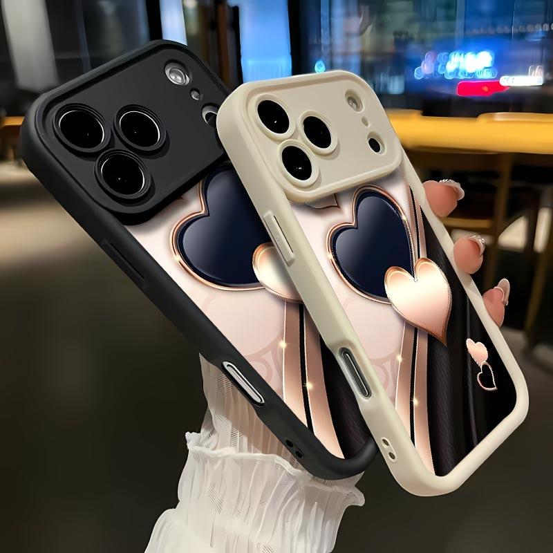 Creative Love Soft&Flexible TPU Silicone Phone Case For iPhone 17 Pro Max AIR 16 15 14 13 12 11 Plus XSMAX Cases Durable|Shockproof|Full Camera Protection|Anti-Scratch|Anti-Fingerprint|Slim Fit|Gift For Girlfriend/Men/Women