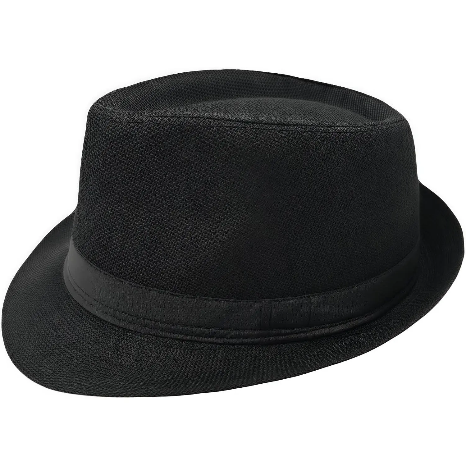 Classic Unisex 1920s Fedora Short Brim Panama Trilby Hat Casual Jazz Cap for Men & WomenGift