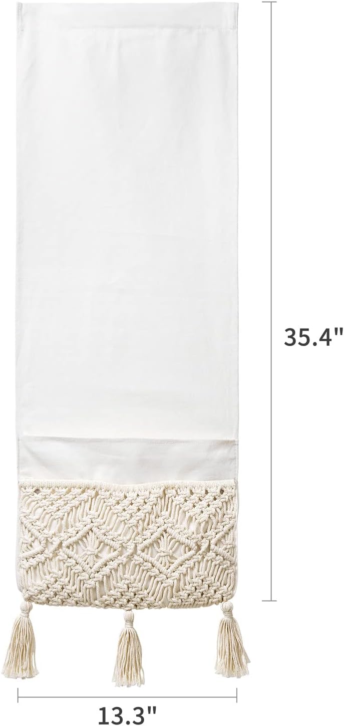 Macrame Couch Organizer Remote Control Caddy Sofa Armrest Armchair Bedside Storage Holder Bag for TV Remote, Magazine, Books, Cell Phone, iPad, Boho Living Room Home Dorm Decor, Beige Macrame Couch Organizer Remote Control Caddy Sofa Armrest Armchair Bedside Storage Holder Bag for TV Remote, Magazine, Books, Cell Phone, iPad, Boho Living Room Home Dorm Decor, Beige