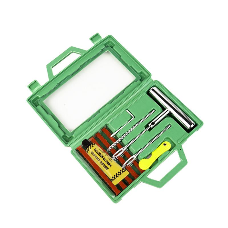 Car & Vehicle Vacuum Tire Repair Kit with Rubber Strips Fast Glue & Sealant for Motorcycle Electric Bike Emergency Fix