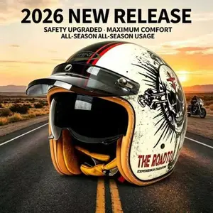 2026 New Arrival All-Season Motorcycle Helmet Shell, Safety, Suitable for Various Motorcycles, Ideal for Cruising and Riding