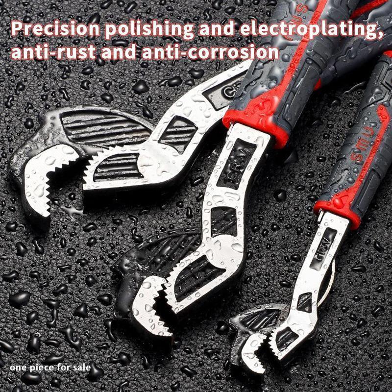 Multifunctional Self-locking Wrench, 6 Inch Multi-model Pipe Flexible Wrench, Quick Opening Heavy Duty Adjustable Wrench for Water Heating Pipes, Plumbing Wrench, Pipe Wrench Set