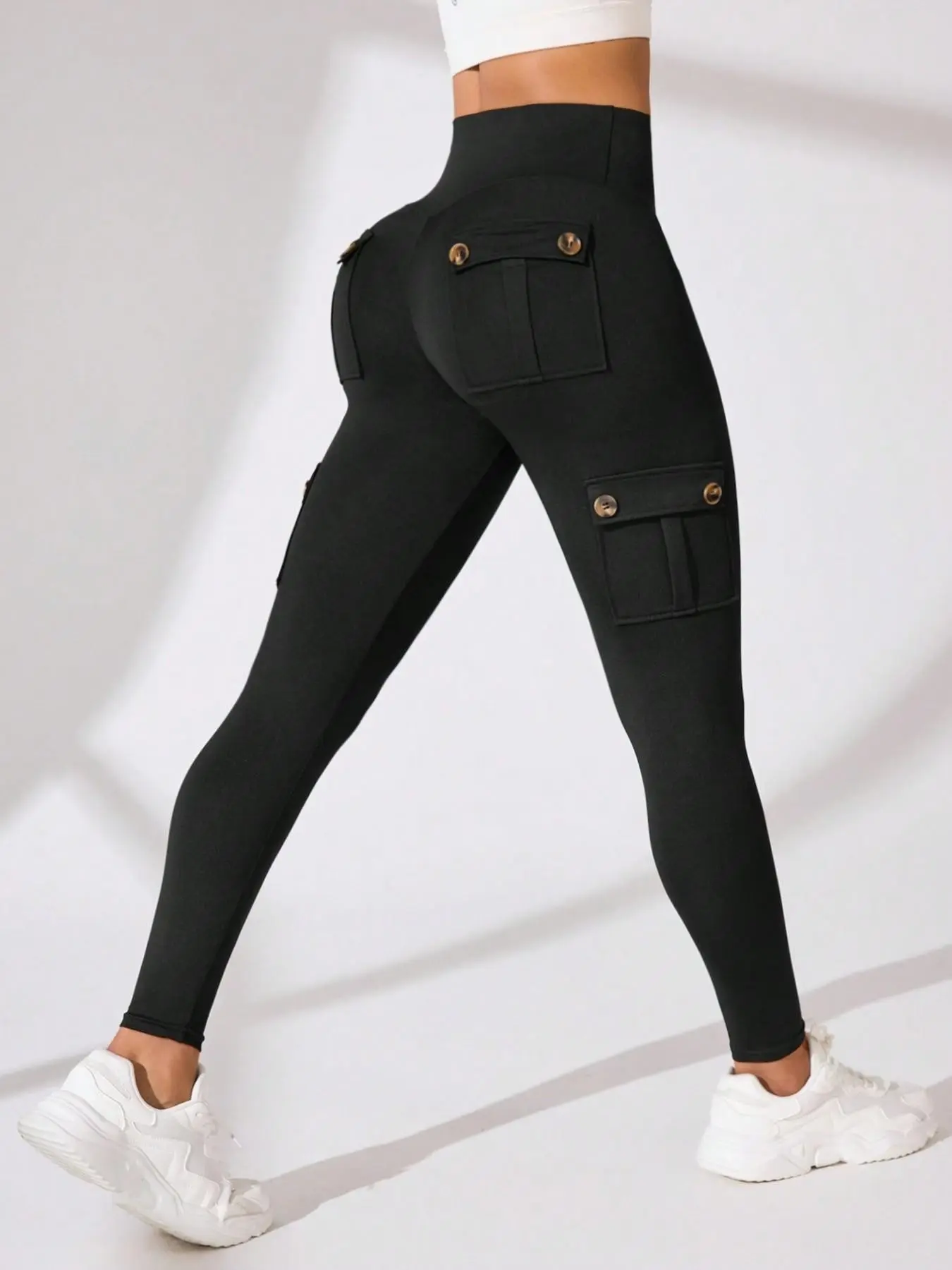 Women's Summer Sporty Tight Workout Pants, Ultra-Comfortable Fashion Design, Ideal for Running and Fitness Training, Multiple Pockets Feature