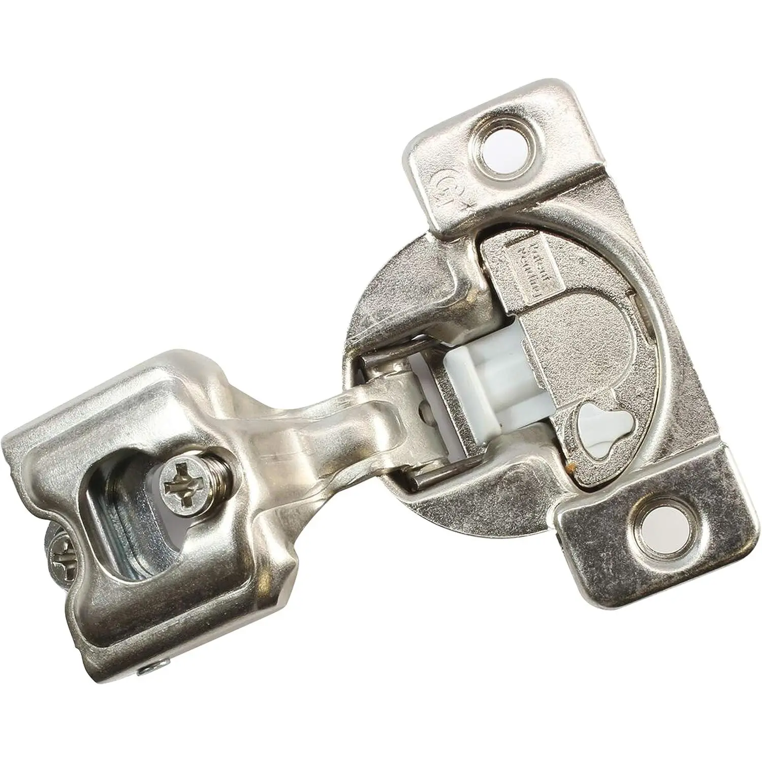 2 Pack  Hardware Grass TEC 864 108  1" Overlay 3 Level Soft Close Screw  Compact Cabinet Hinge 04441A-15 3-Way Adjustment 45mm Boring
