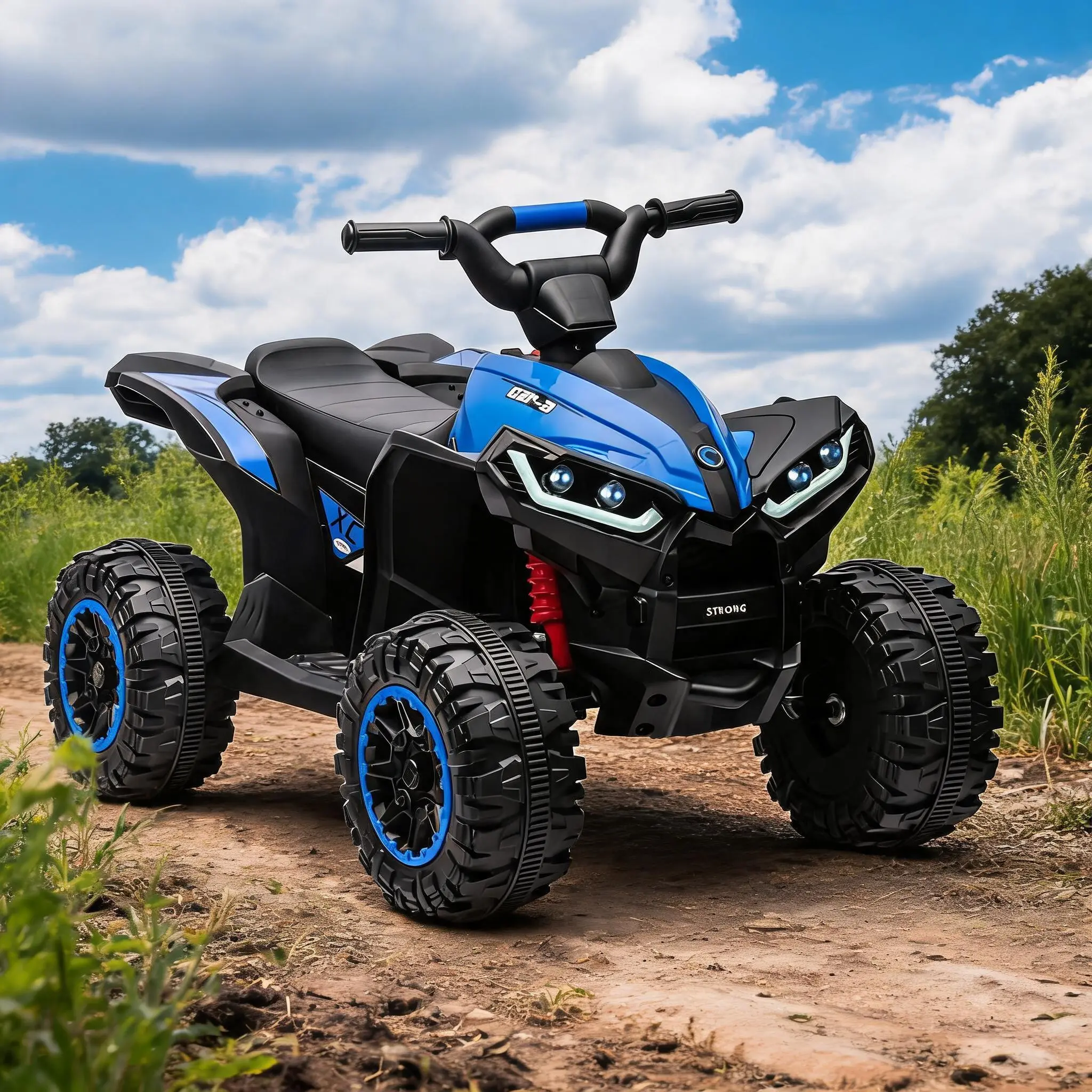 12V Electric Kids ATV, 4-Wheeler Ride-On Toy Car – Dual Drive, Parental Remote, Music, LED Lights, Horn, USB, High/Low Speeds – Electric Ride-On for Children Ages 3-8, Pink/White