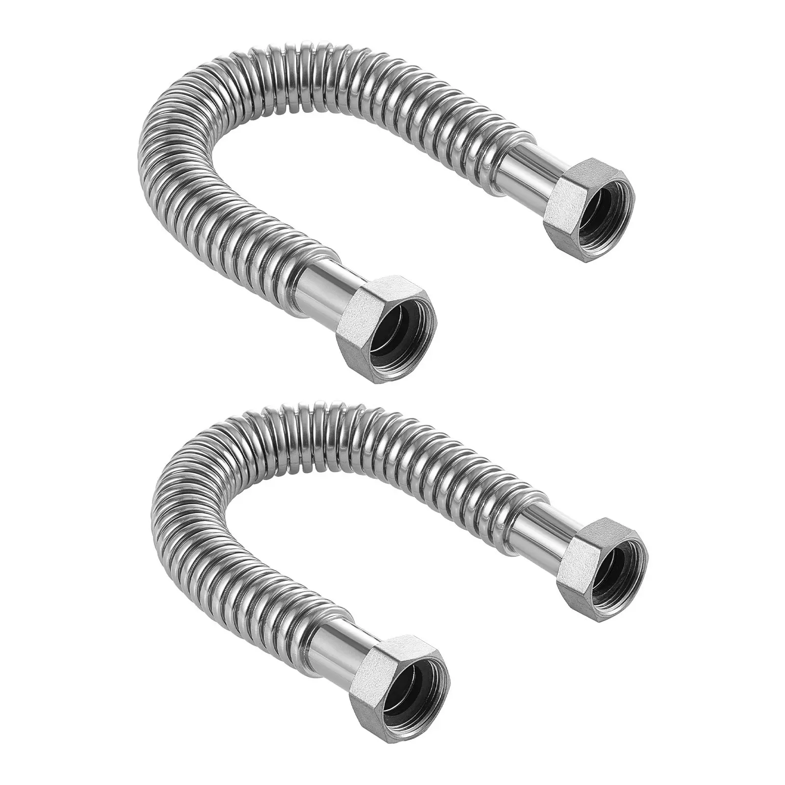 VEVOR Water Heater Kit, 18 Inch Length Water Heater Flex Connector, Waters Heaters Installation Kit with 1" FIPx 1" FIP Inlet Outlet Connection for Bathroom, Kitchen, Laundry Room, Boiler Room