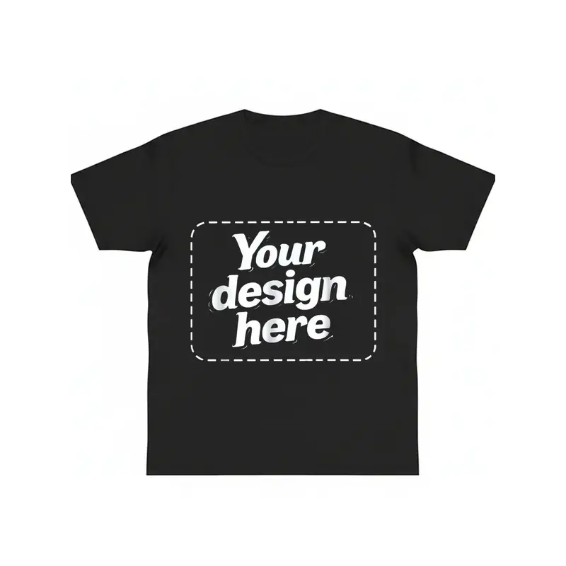 Custom Personalized Graphic Tee for Men Women Black Cotton T-shirt Summer Casual DIY Gift Top