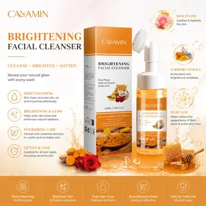Brightening Facial Cleanser, Deep Cleansing Purifies Pores, Rich Foam Removes Dirt Oil Impurities, Effective Skincare Solution
