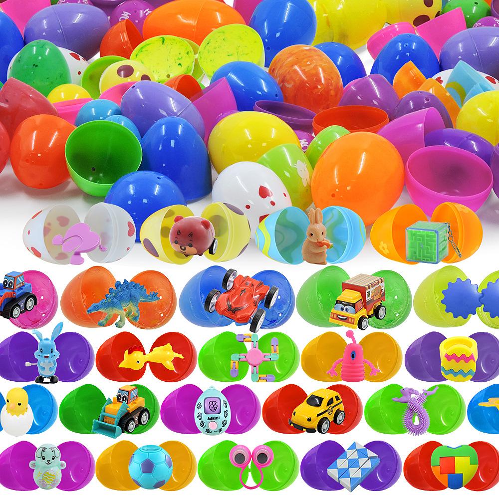 Easter Set DIY Colorful Eggs Cartoon Rabbit Egg Openable Eggshell Party Gift