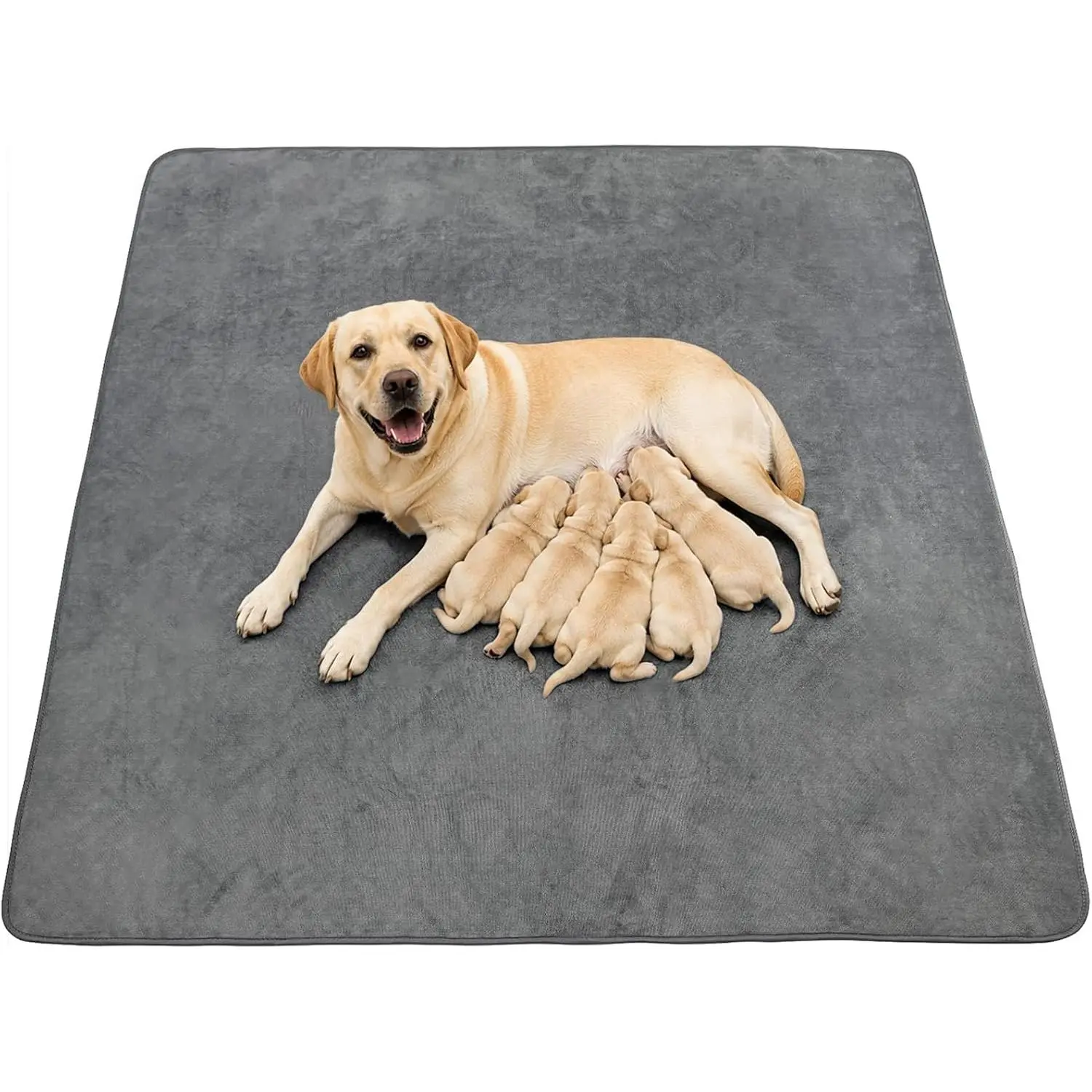 Washable  Pee Pads: 34x52 1 Pack  Whelping Pads, Absorb  Mats Non-Slip Puppy  Pads  Whelping, Potty, , Playpen, Crate