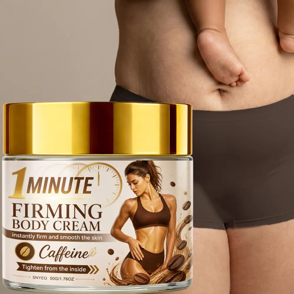 1 minute Firming Body Cream, Body Firming Creams, 5S Lifting, Skin Tightening, Infused with Bee Venom, Collagen, Caffeine & Hyaluronic Acid, Ideal for Arms, Thighs, Abdomen, Smooth texture, deep lifting, firming, Instant Lifting Result