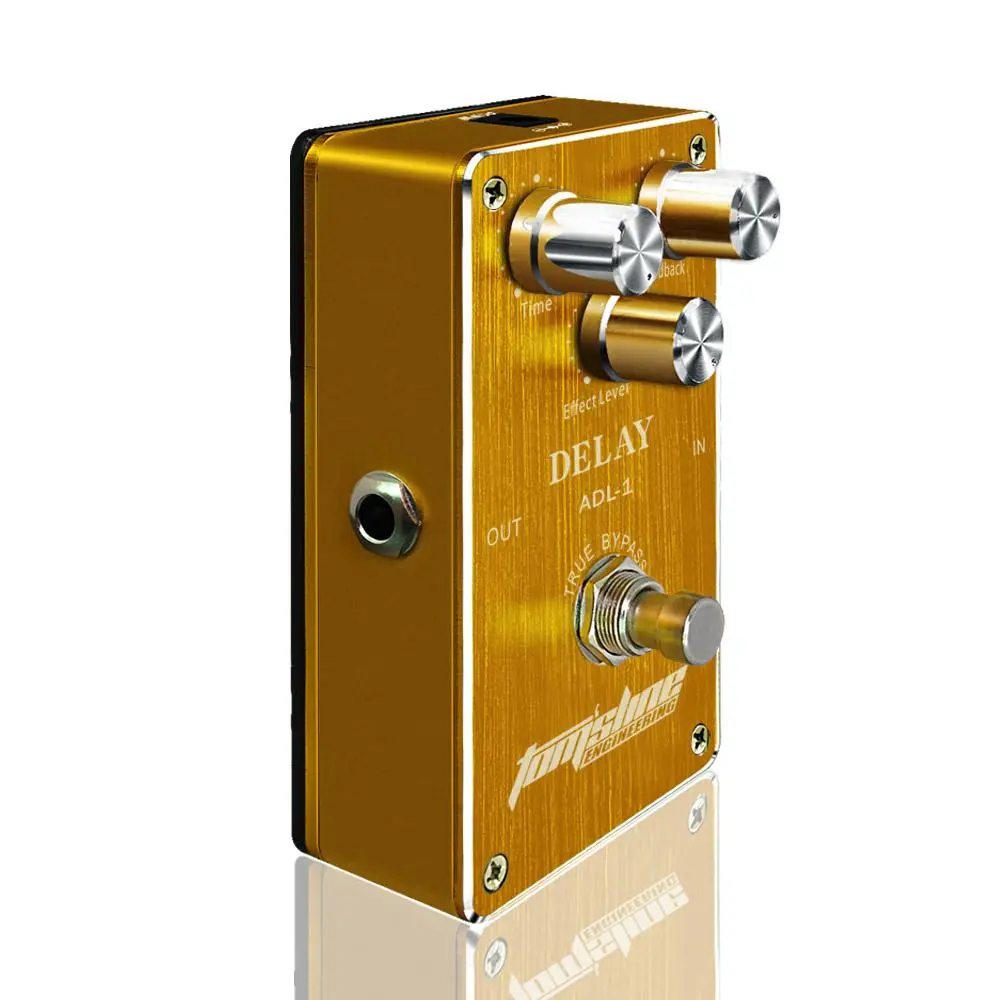 Anoma Adl-1 Delay Effect Pedal, Compact Effects Unit, No Battery Required, Dimensions 6.5cm X 3.2cm X 11.5cm, Ideal for Musicians