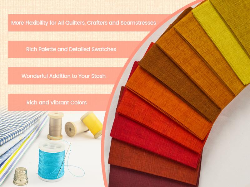 - 11 Options Solids with Tweed Tonals - Color Cotton Quilting Bundles 10pcs Fat Quarters 18"x21" - Medium Weight 5.2oz-for Quilting, Sewing and Crafts-Wildberry(Pinks+Purples)