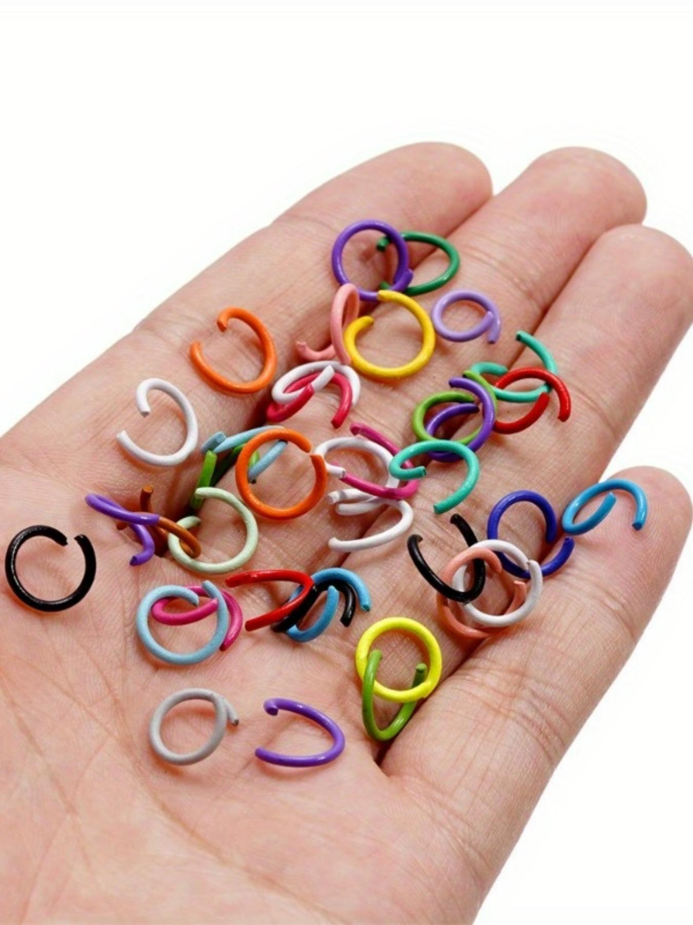 Colorful Open Jump Rings, Split Jump Ring Connector for DIY Jewelry Making, Jewelry Making Accessories Supplies