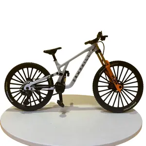 New Alloy Bicycle Model, Realistic Mountain Bike, Road Bike Desktop Decor, Collectible Mini Bike, Office & Home Decoration, Christmas Gift