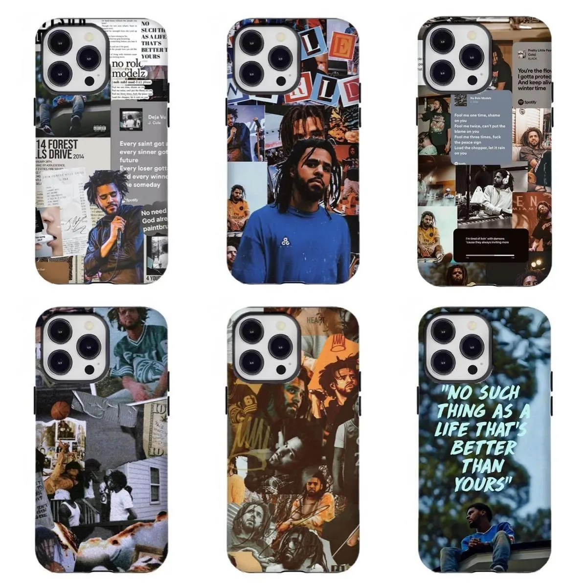 J. Cole Classic Forest Hills Drive Custom Wireless Smartphone Case - Aesthetic TPU Handheld Shockproof Protector with Resistance & Protection for iPhone 11-17,for Samsung S21-S25 - Ideal Gift for Hip Hop Fans