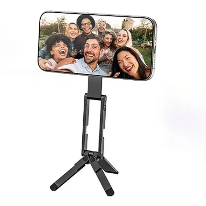 Magsafe Magnetic Cell Phone Holder Clip-On Foldable Car Mount Desktop Live Streaming Tripod Multi-function Stand