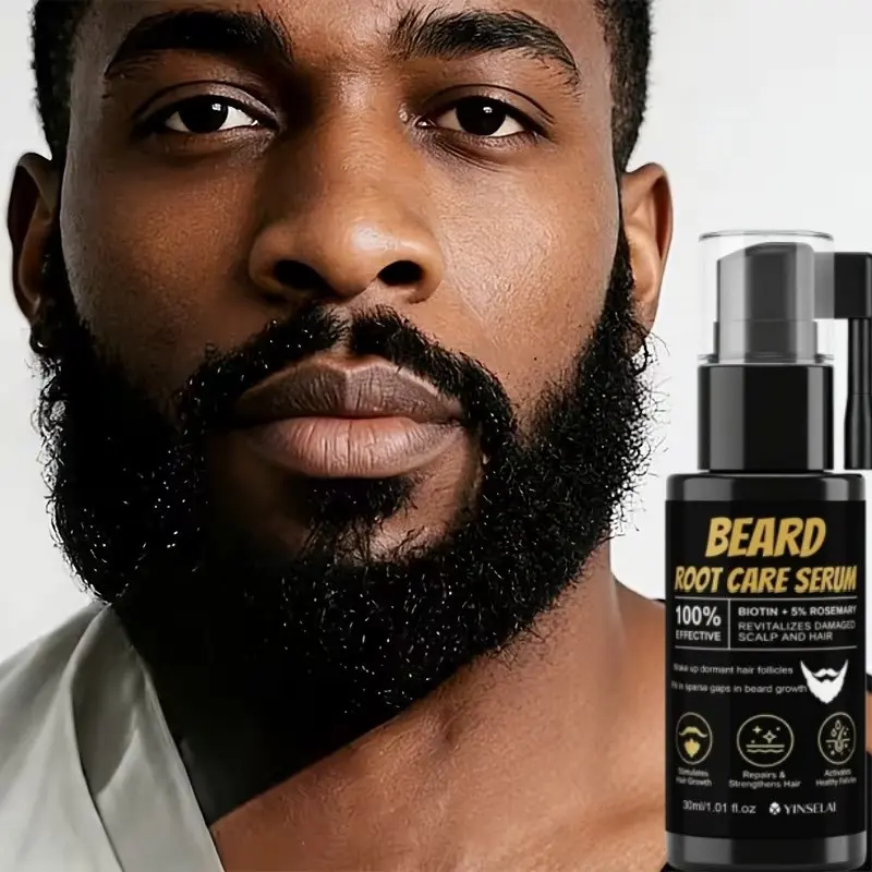 Beard Care Essence, Softens Facial Hair, Promotes Healthy Beard, Natural Formula, Natural Ingredients, Non-Greasy Hydration, Ideal Gift for Gentlemen, Beard Serum