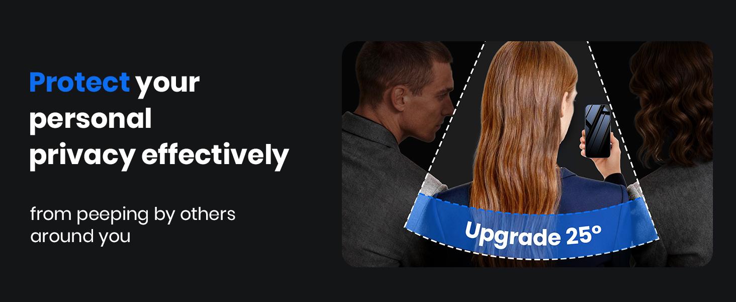 for iPhone 17 Pro Max Privacy Screen Protector - 3D Full Coverage, 25 °   Anti Spy & Auto Installation Full Edge Coverage Case Friendly Fit Tempered Glass Screen Protector 17 ProMax