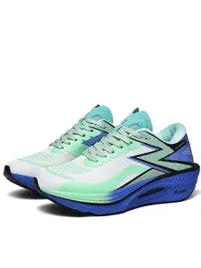 Unisex Sporty Running Shoes, Eva Sole Textile Upper, Medium Width Low Top, All-Season Plain Design, Professional Carbon Board Shock Absorption