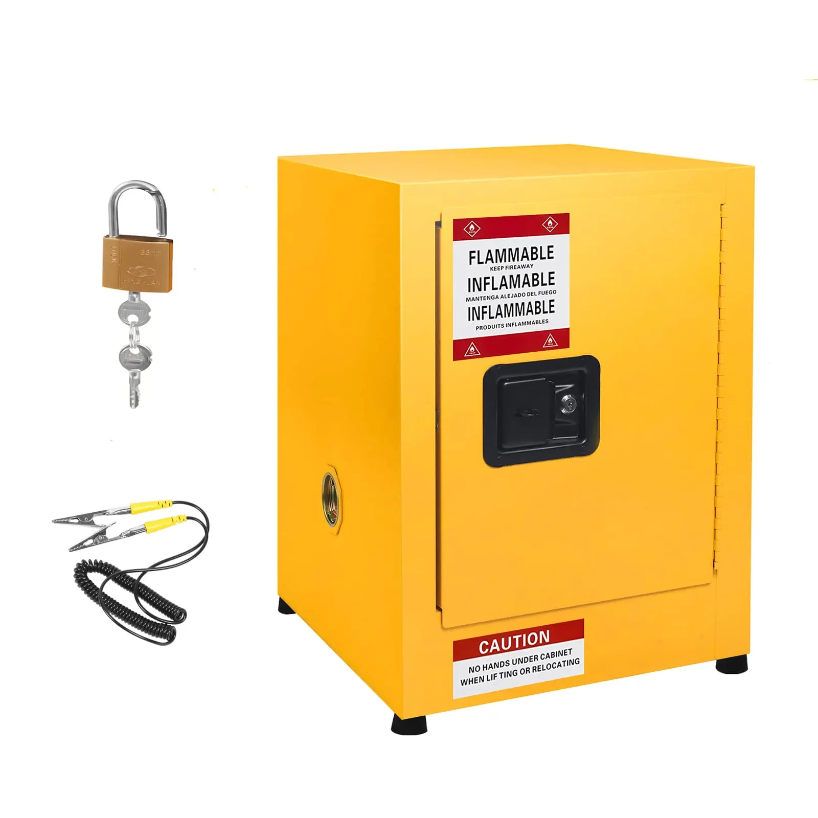 GARVEE 17" x 17" x 18" Flammable Cabinet , Hazardous Storage Cabinet Adjustable Shelf Flammable Storage Cabinet