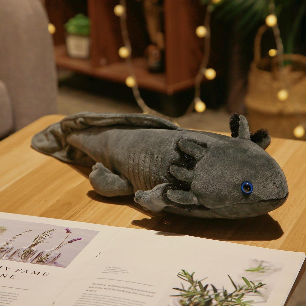 Axolotl Plush Toy, 1 Count Cute Stuffed Animal Plushie, Realistic Salamander Axolotl Plush Toy for Kids Gift Room Decor