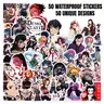 50pcs New Anime Demon Slayer Kimetsu No Yaiba Phone Ccd Stickers, Waterproof Graffiti Decals for Cellphone, Smartphone, Luggage & Skateboard, Accessories, Decorative Sticker