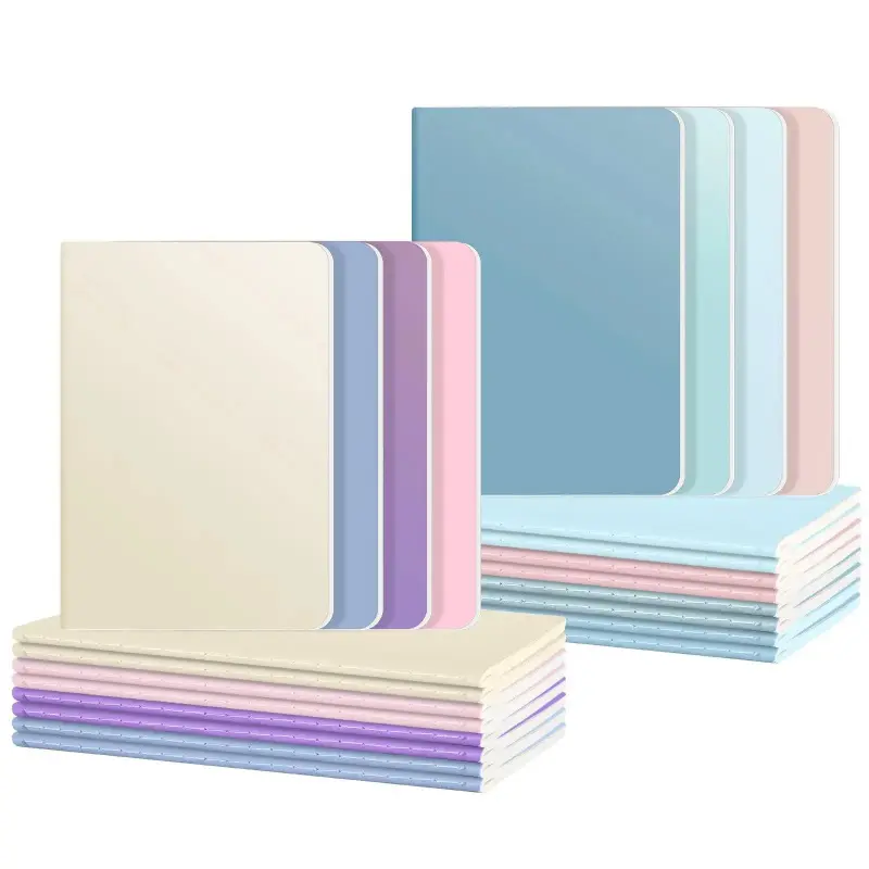 24-Pack Colorful Lined Notebooks - A5 Size (8.3x5.5 in), 36 Sheets (72 Pages) Drawing Sketchbooks, Bulk Travel Writing Journals for Office School Supplies, Drawing Sketchbook