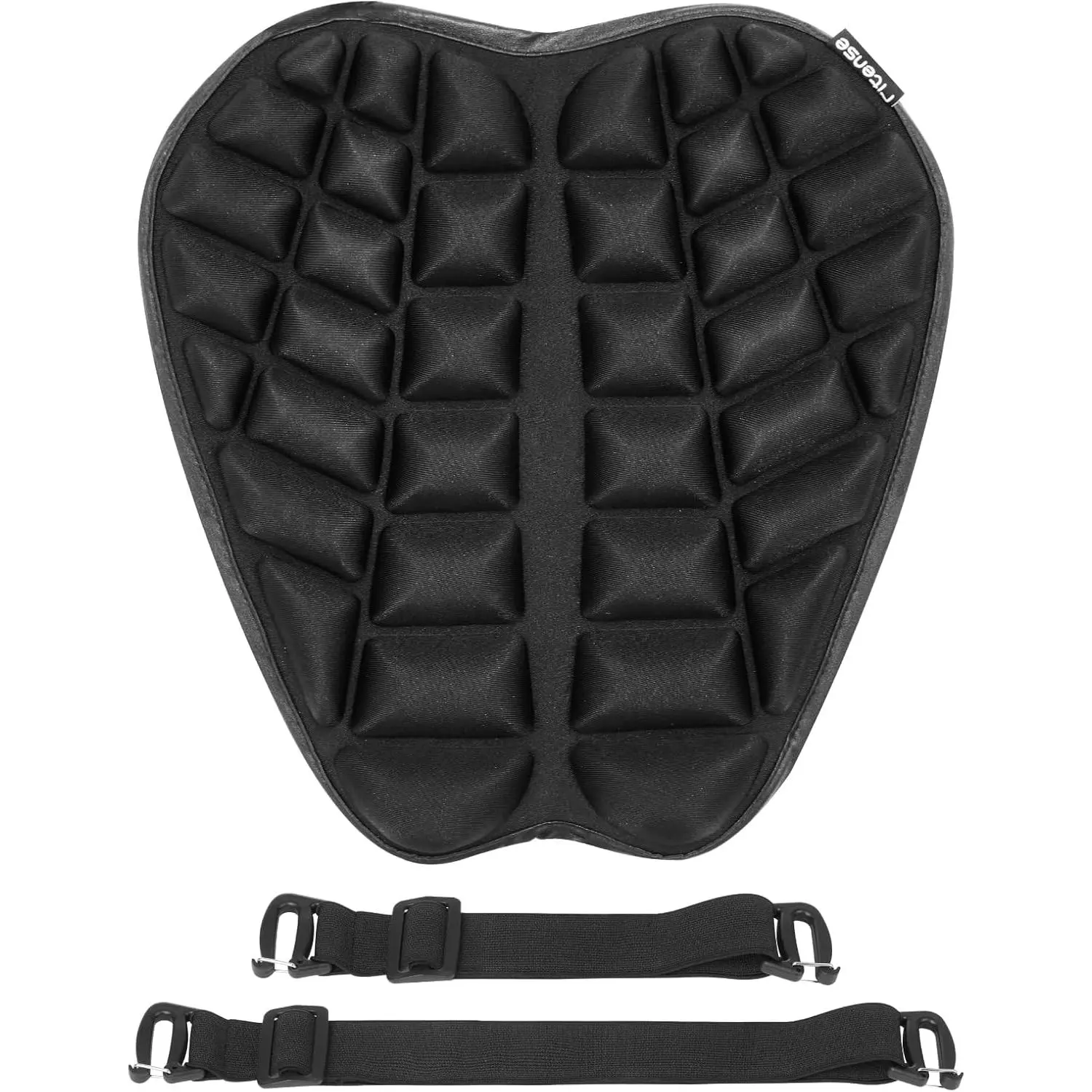Unisex Motorcycle Seat Cushion, 3D Waterproof Lycra & TPE with Breathable Shock-Absorbing Non-Slip Gel Airbag for Long Rides
