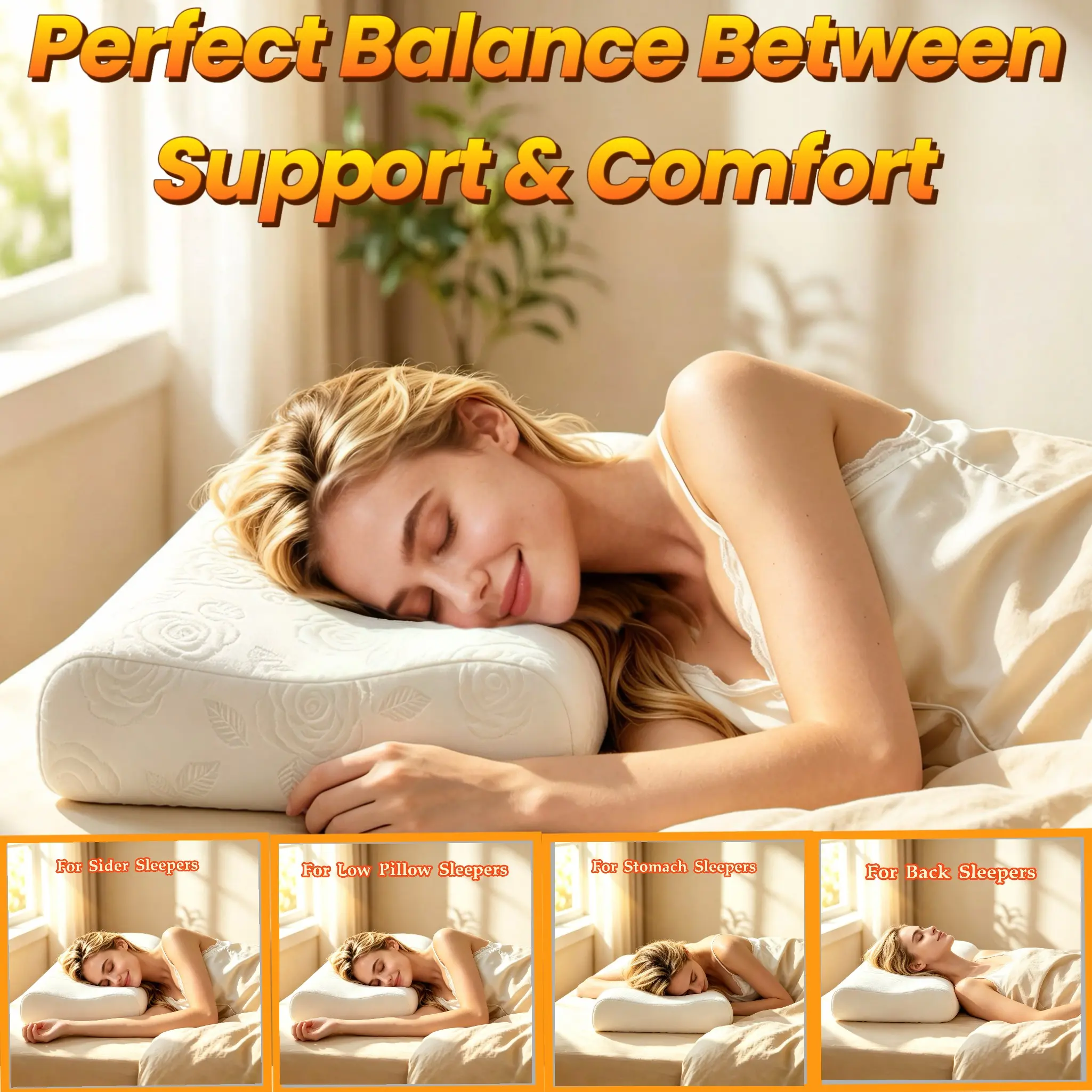 Memory Foam Neck Pillow, Ergonomic Design for Support, Soft Velvet Fabric, Washable, Ideal for Side Sleepers, Bedding Essentials