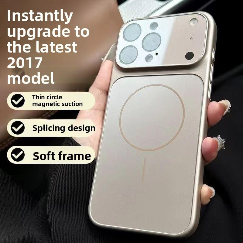 Instantly Transform into 17 Large Window Compatible with iPhone 16 Pro Max Phone Case Apple 17 Matte Anti-drop with Lens Protector 15