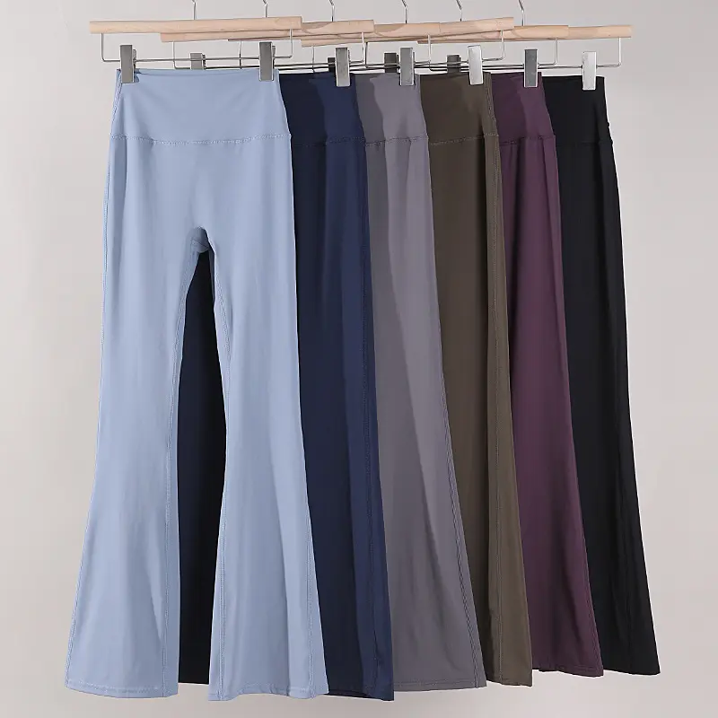 Slimming flared yoga pants, high-waisted butt-lifting wide-leg pants for outdoor fitness, Pilates, and body shaping