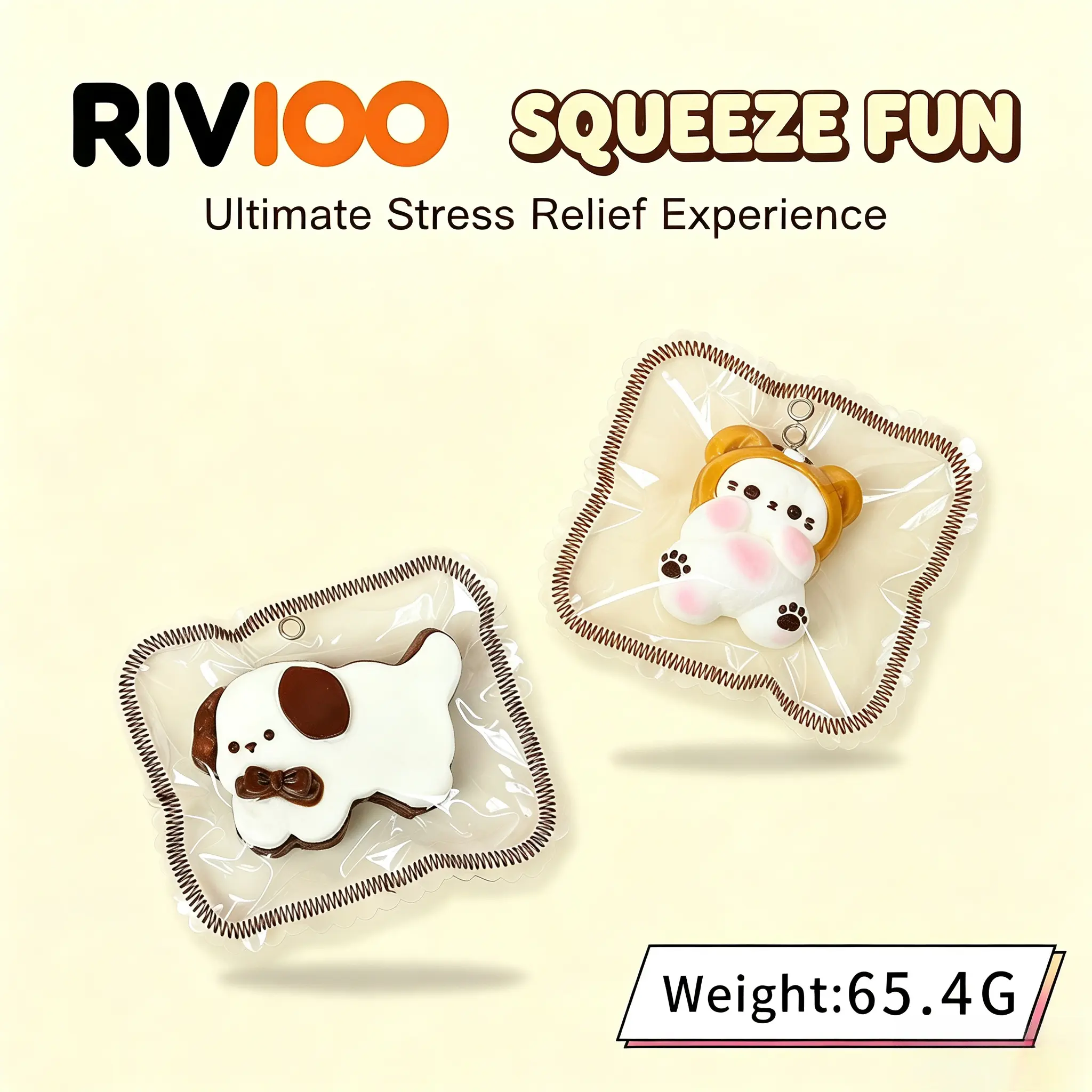 RIVIOO Pinch Le decompression toy food grade silicone pinch cream mud with edge banding slow rebound decompression artifact toy