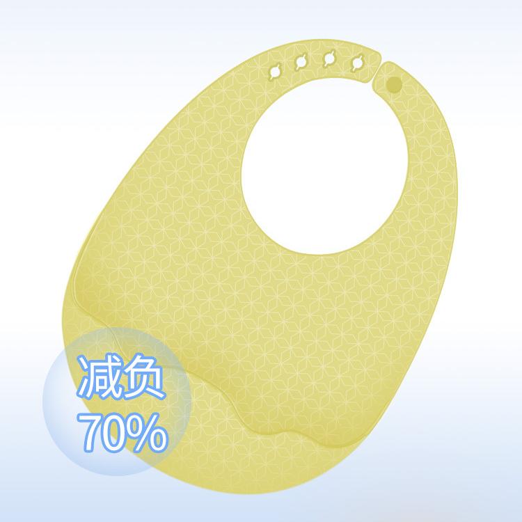 Food Grade Silicone Baby Bib, Ultra Soft Waterproof Feeding Bib for Toddlers