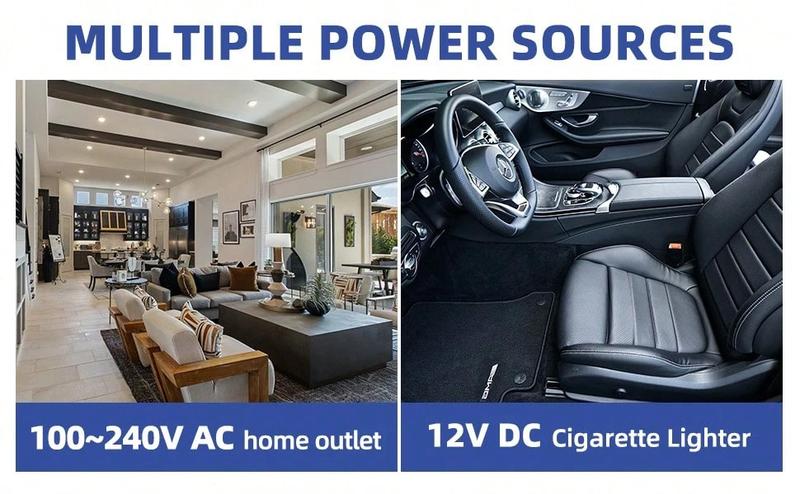 Blue 7L Skincare Mini Fridge With Floral Accents Design, Adjustable Strap & Dual-Temp Control - Perfect Gift To Store Cosmetics/Cans (Holds 9 Drinks)