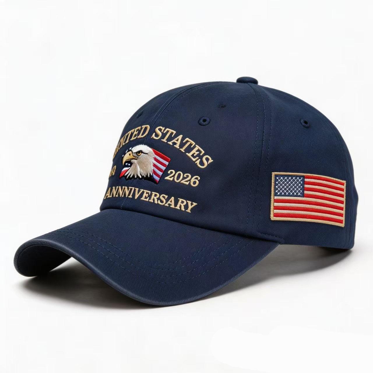 250th Anniversary Twill Baseball Cap Unisex Sun hat  Visor cap