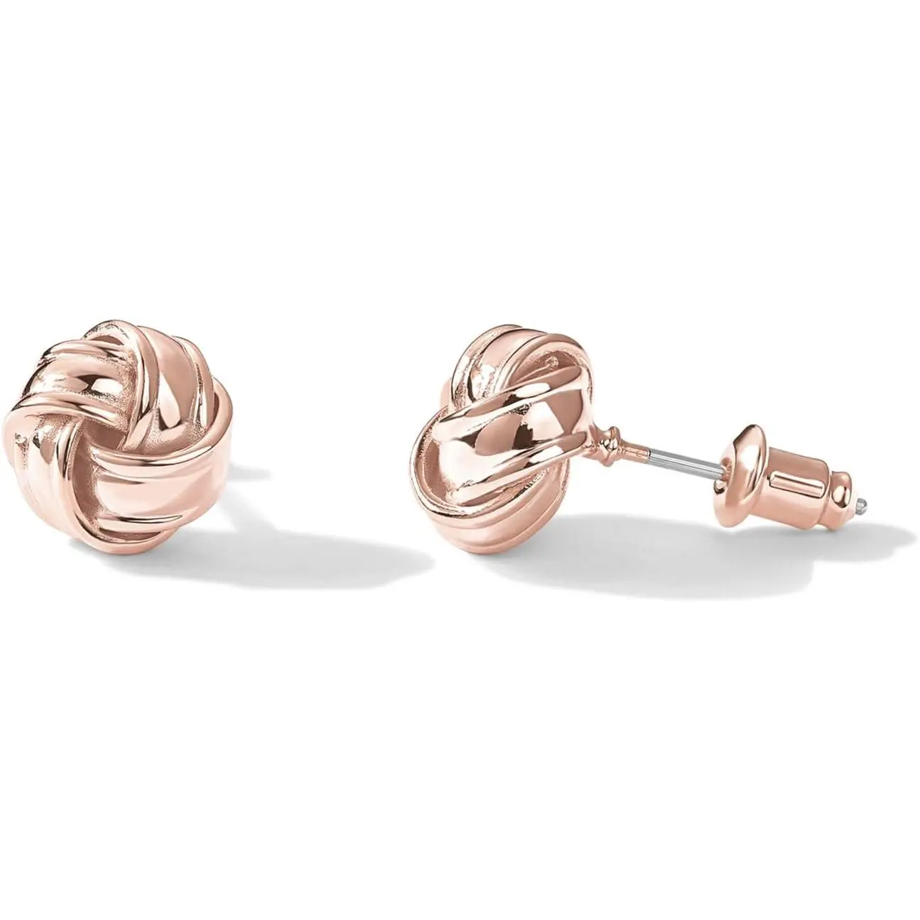 14K Gold Plated 925 Sterling Silver Post Love Knot Stud Earrings | Gold Earrings for Women