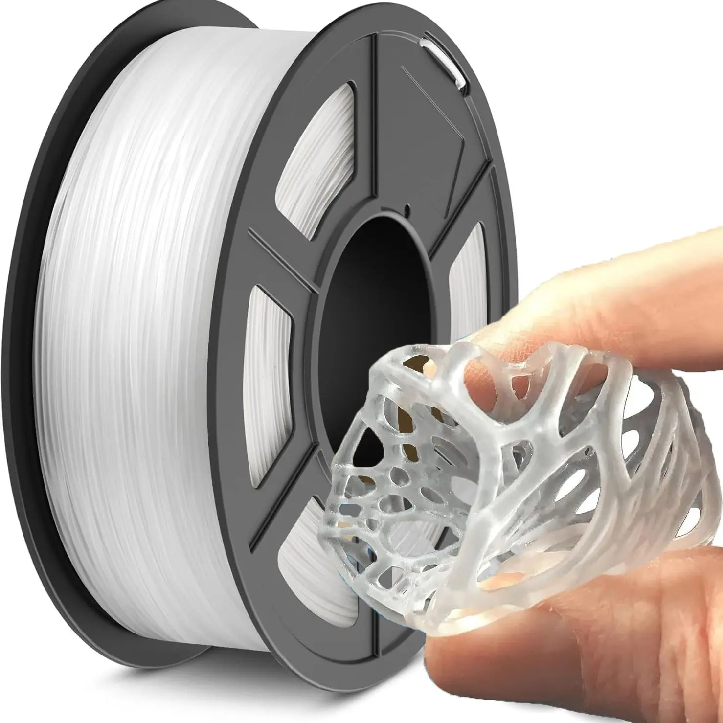 Tpu Filament 1.75mm, 95a High Elasticity, 250g Spool, ±0.03mm Precision, Suitable for Most Fdm Printers, 3D Printing Material