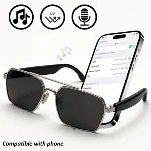 Smart SunGlasses Headphone,Wireless Smart Device HIFI Sound Quality Multi-Function Glasses,Bluetooth Glasses,Dual Touch Rechargeable Long Battery Life Can Make Phone Calls,Sunglasses Play Music Headphones