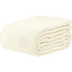 Thermal SNAGLESS Spread Blanket,   (74x100 in, Cream)