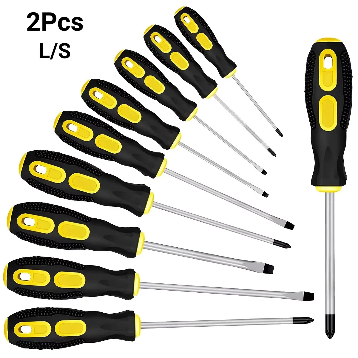 Cross Shaped Screwdriver Set, Multifunctional Screwdriver, Chrome Vanadium Steel Handle, Anti Slip Rubber Handle, Furniture Assembly, Computer Digital Repair, and Auto Repair