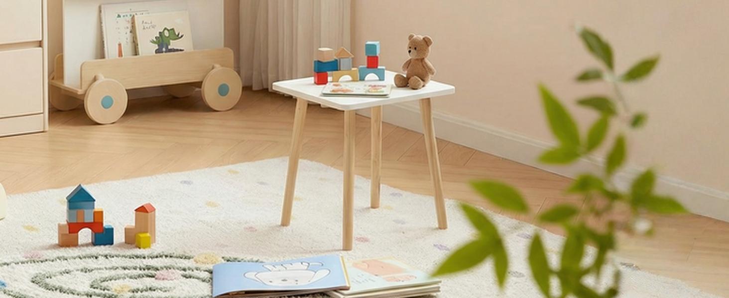 Small Side Table, Modern Wood Mini Coffee Table, Easy Assembly Compact End Table for Living Room Bedroom Sofa, Minimalist White Accent Furniture for Small Spaces