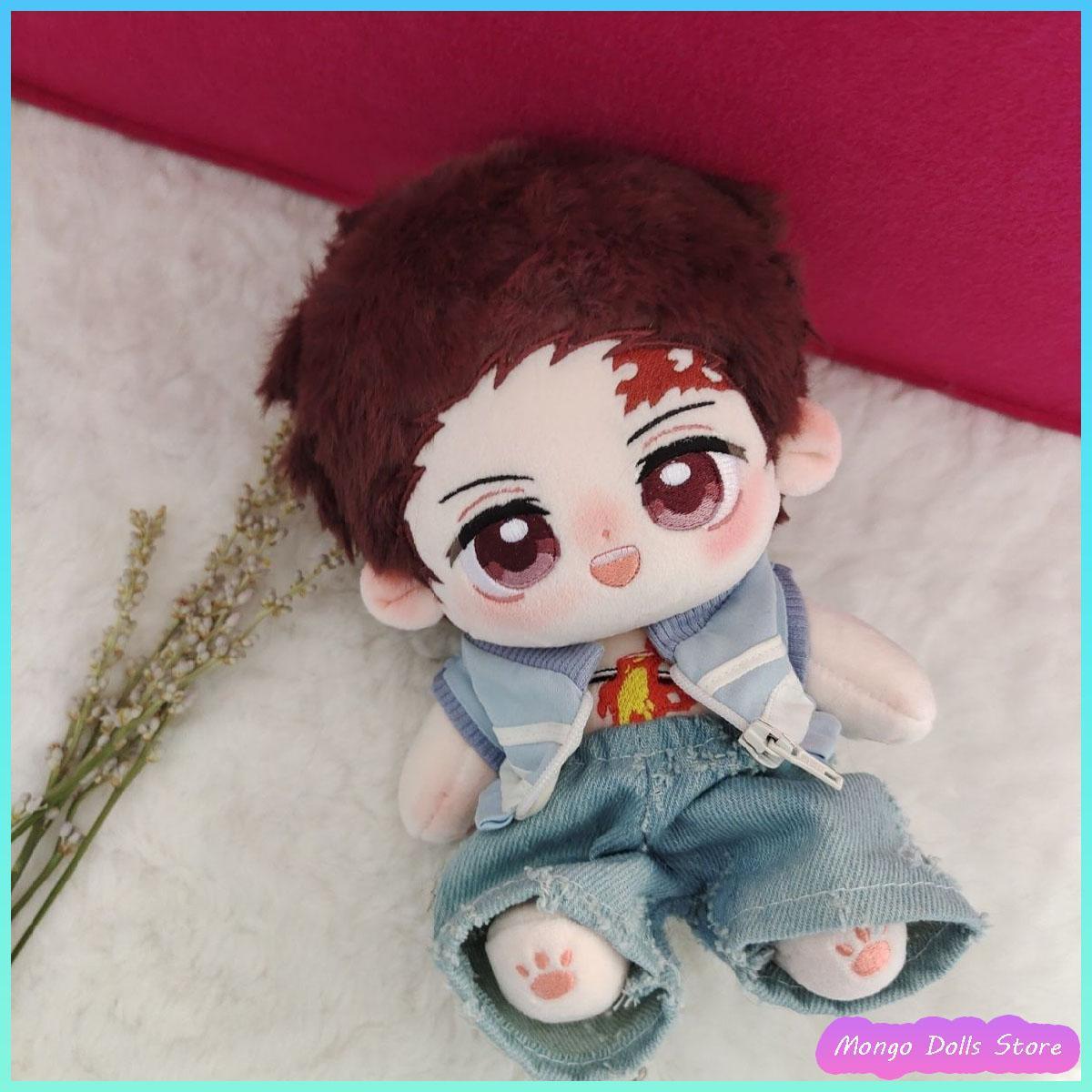 20cm Anime Demon Slayer Kamado Tanjirou Plush Toy Cartoon Stuffed Soft Toy Dress Up Cotton Doll Body Birthday Gift For Children